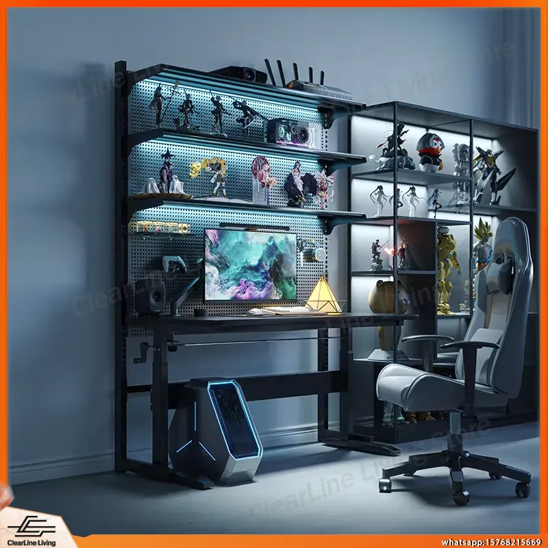 Mesa de Jogos em Forma de L Er - Esports Gaming Monitor avaliação e preço