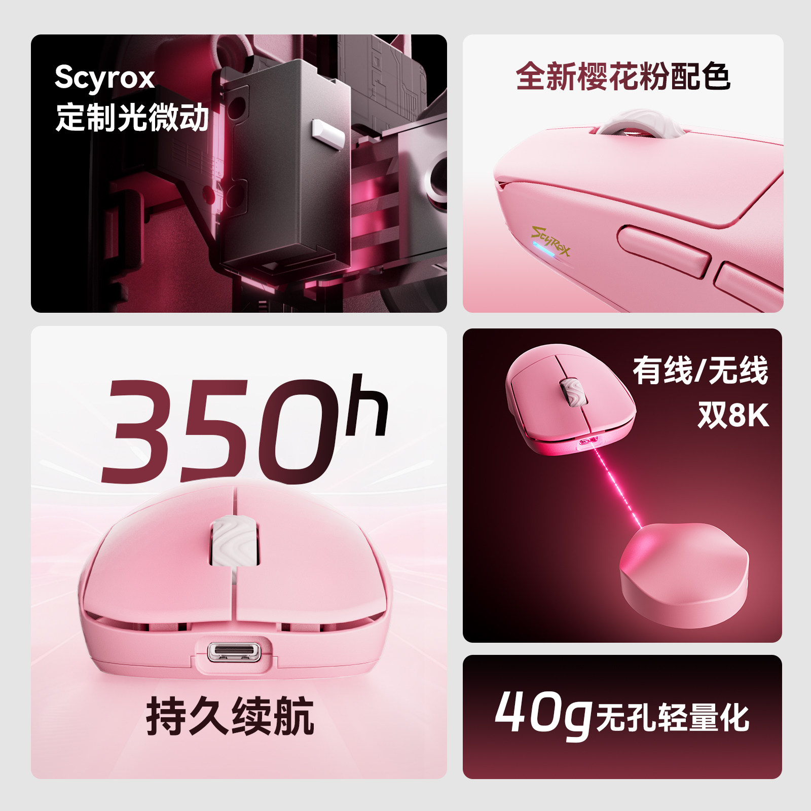 Mouse Gamer Sem Fio Scyrox V8S - Esports Gamer avaliação e preço